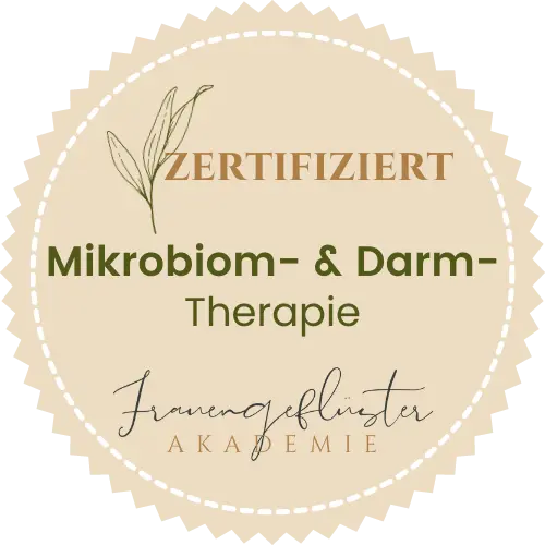 Zertifikat-Sigel für Mikrobiom- und Darmtherapie